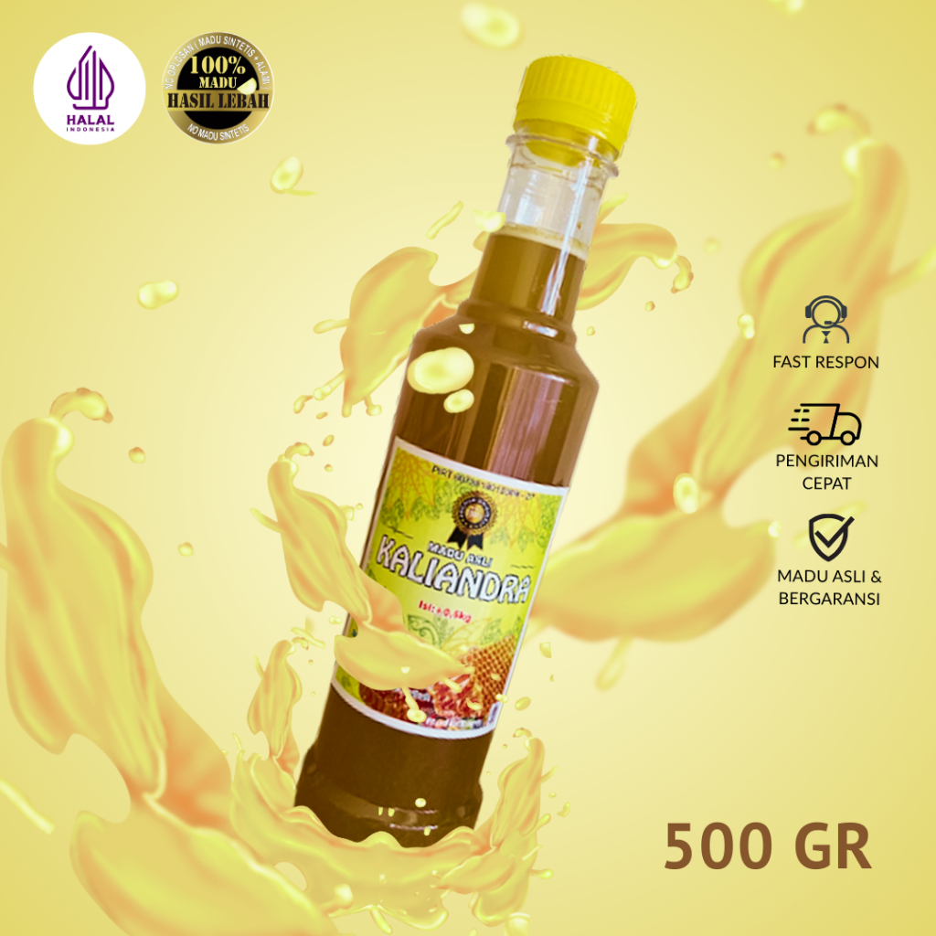 

MADU KALIANDRA 500GR MADU ASLI MURNI 100% RAW HONEY TIDAK BIKIN ENEG