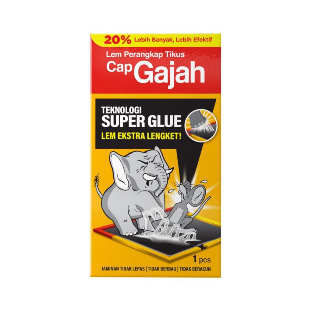 

LEM TIKUS / LEM CAP GAJAH / RAT GLUE TRAP