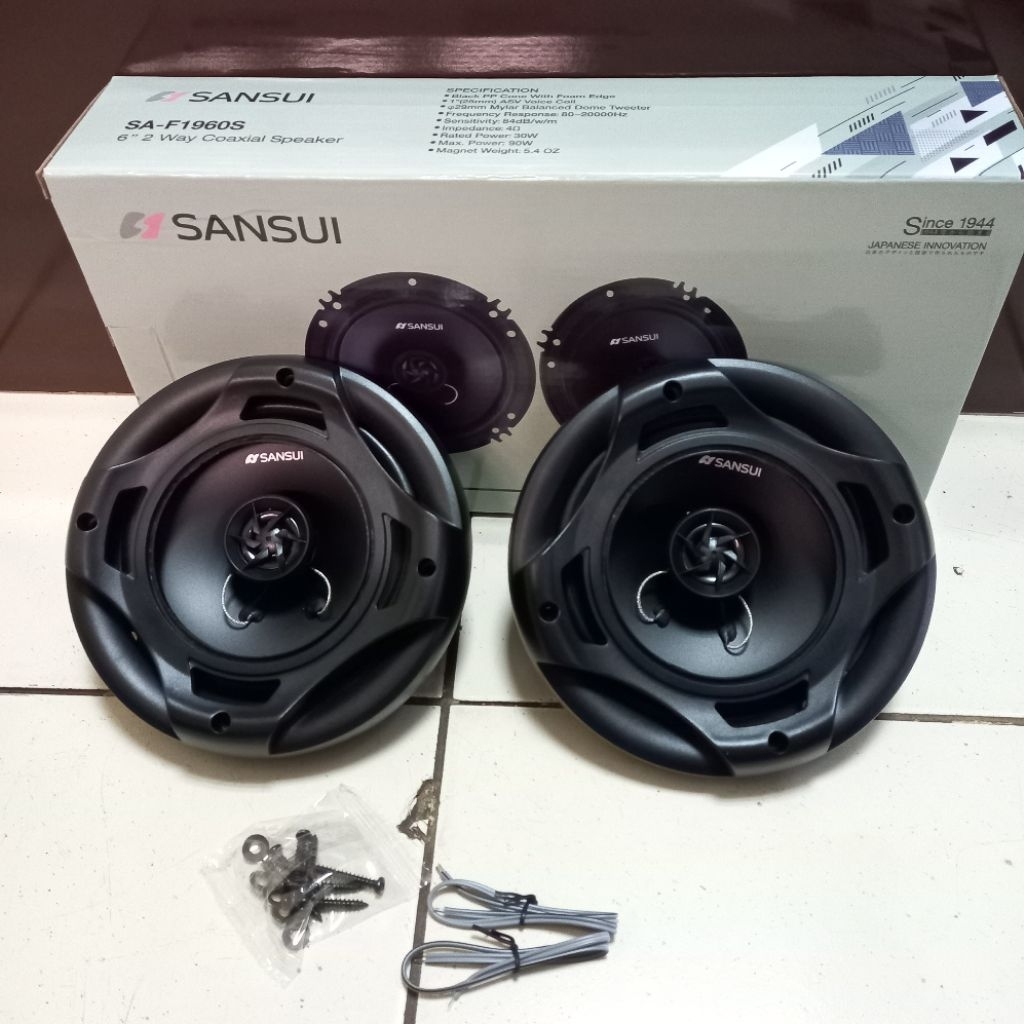 Speaker Coaxial Sansui SA-F1960S / Speaker Mobil Sansui 6 Inch