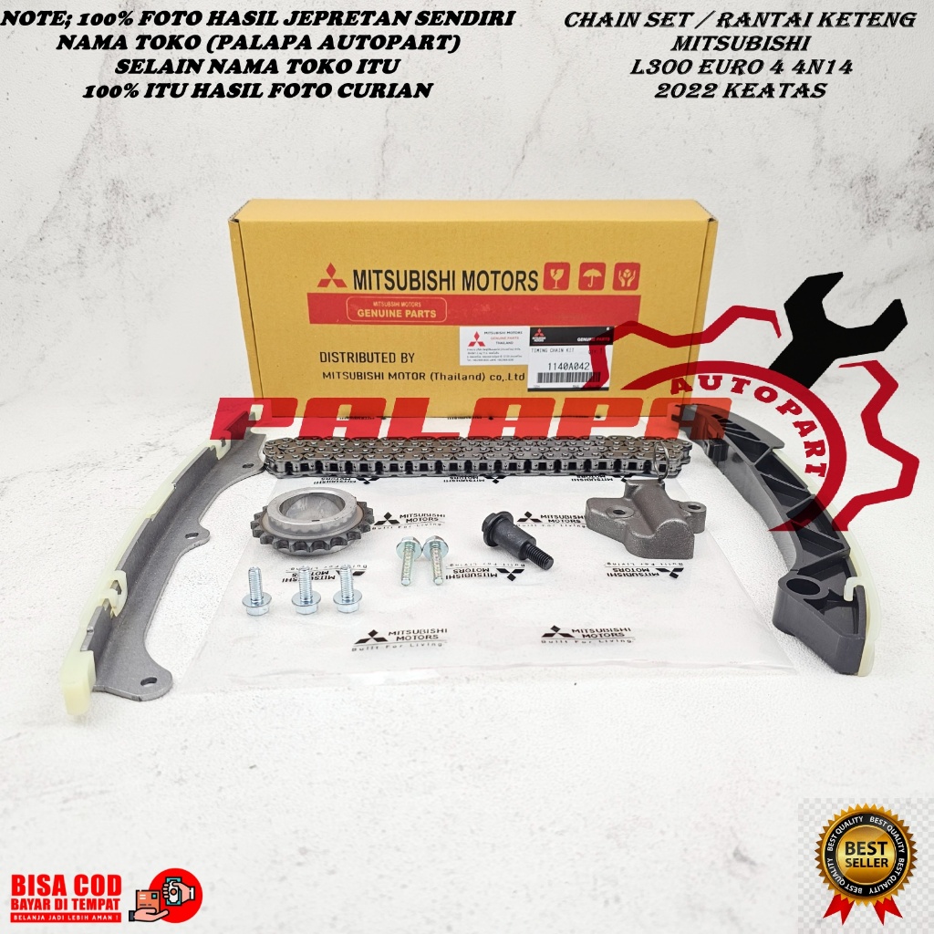 TIMING CHAIN SET RANTAI KETENG SET MITSUBISHI L300 DIESEL EURO 4 EURO4 MESIN 4N14