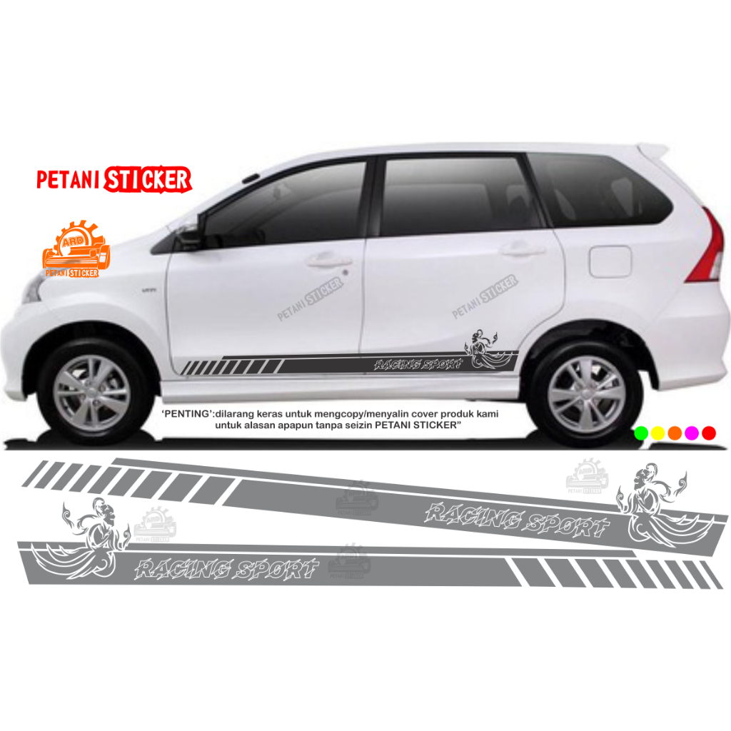 promo stiker mobil avanza xenia motif wayang haryanto terbaru cutting sticker
