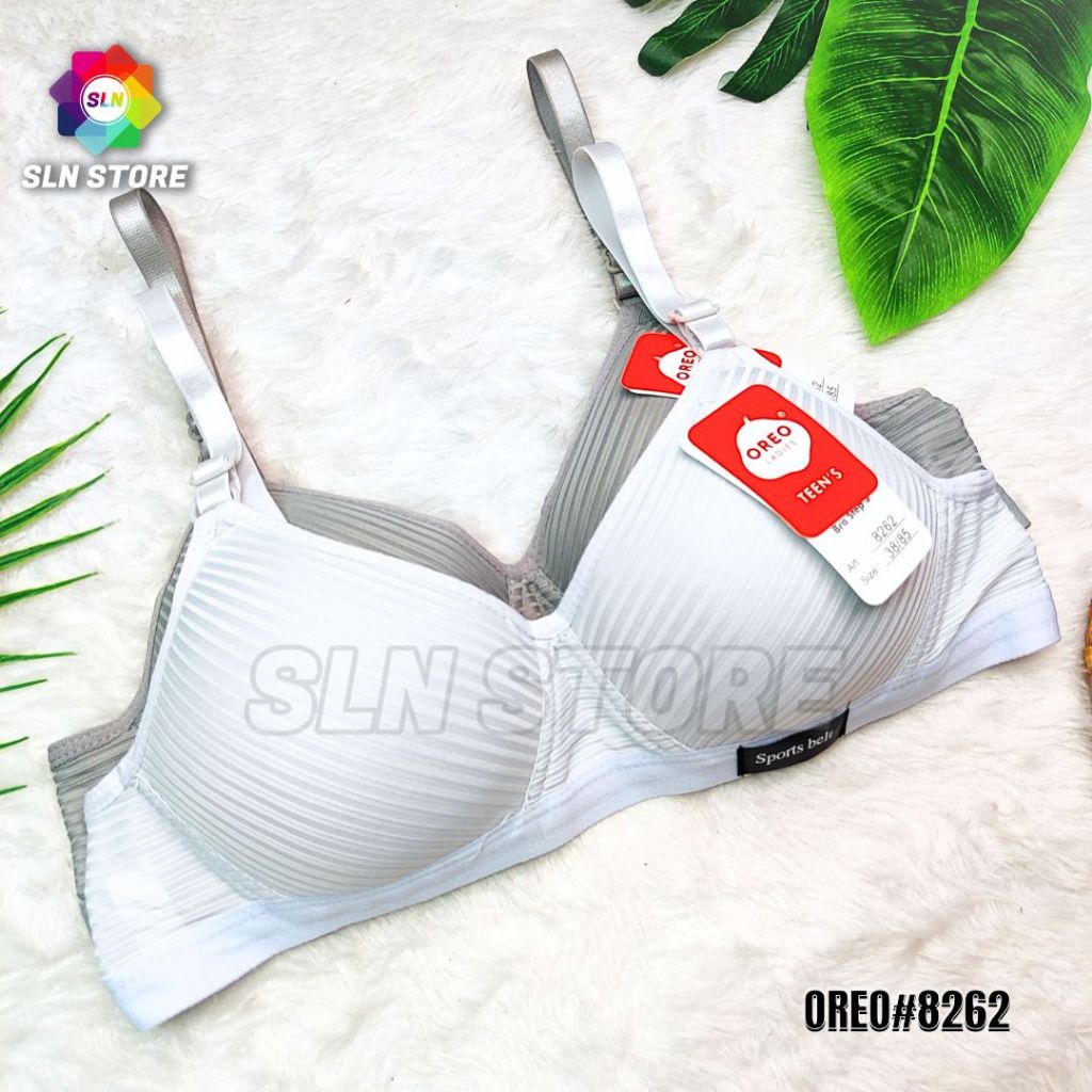 (3PCS) BRA WANITA OREO 8262 KAIT 3 / BH PEREMPUAN REMAJA DEWASA CUP A(KECIL)