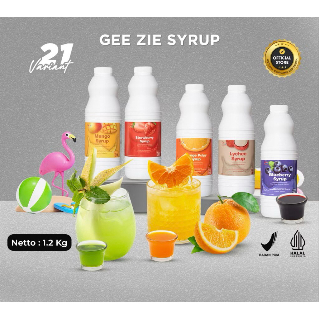 

GEEZIE CONCENTRATE SYRUP IMPORT 250ML | SIRUP BUAH KONSENTRAT 250ML