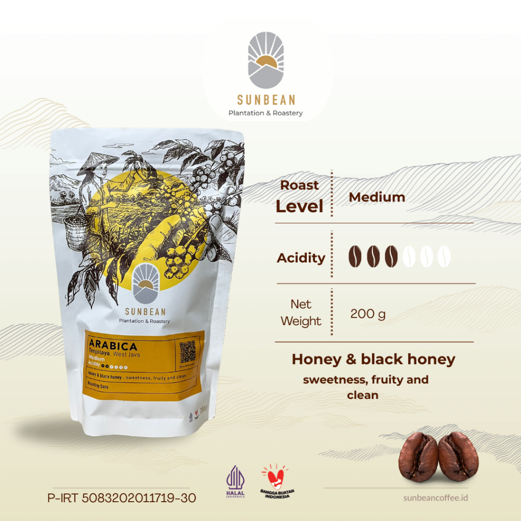 

SUNBEAN Kopi Arabika Tenjolaya Sukabumi Honey Coffee Roast