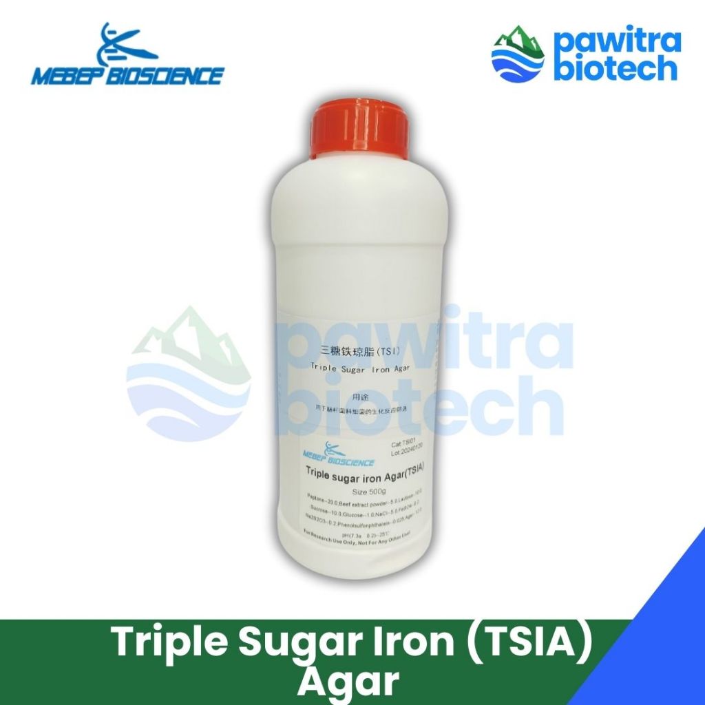 Media TSIA Triple Sugar Iron Agar Mikrobiologi Pro Analis