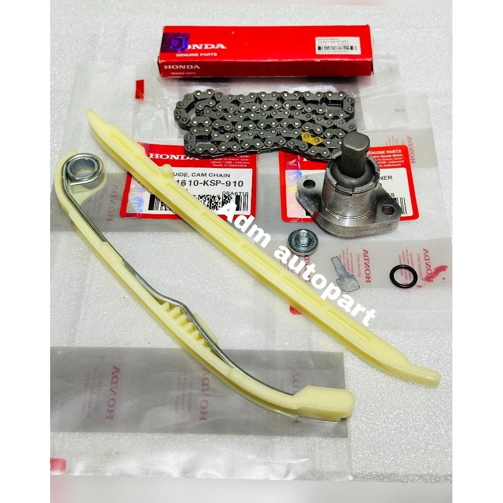Tonjokan keteng K84+Rantai keteng KCW+Karet tensioner KSP Verza 150 CB Verza Megapro Monoshock Fi CR