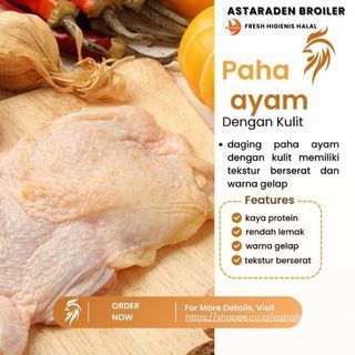 

PROMO Daging paha ayam fillet dengan kulit 20 Kg astaraden broiler