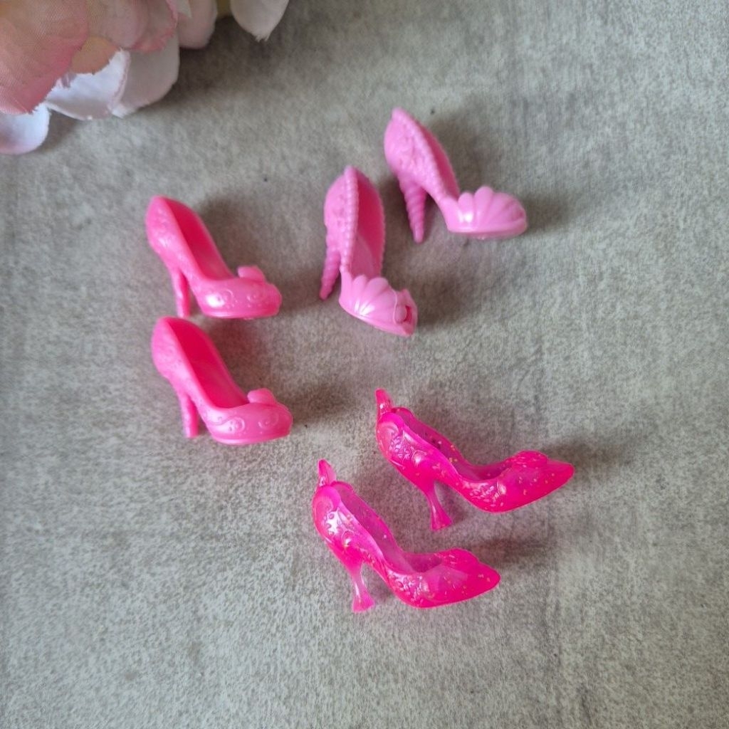 Sepatu Boneka Disney Princess Pink / Fuschia heels