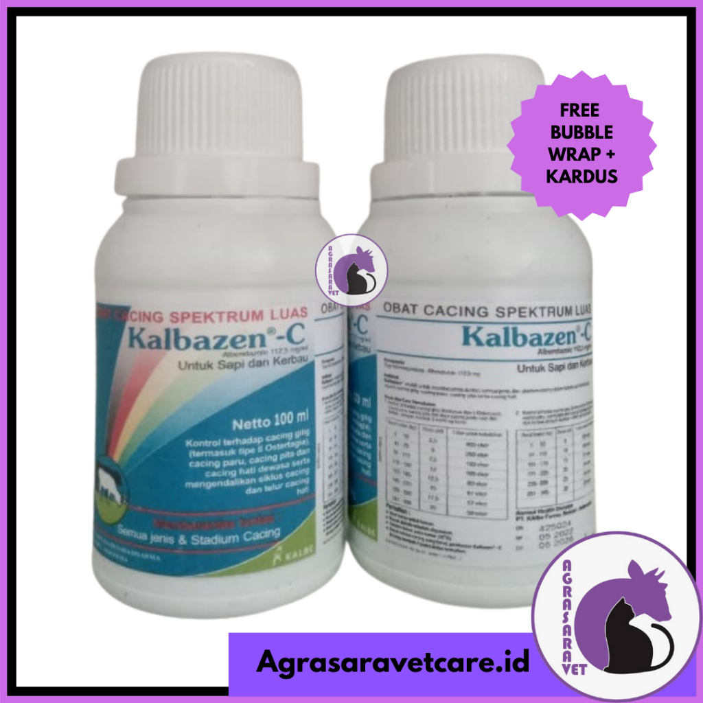 Kalbazen C 100 ml - Kalbazen Obat Cacing - Obat Cacing Ternak