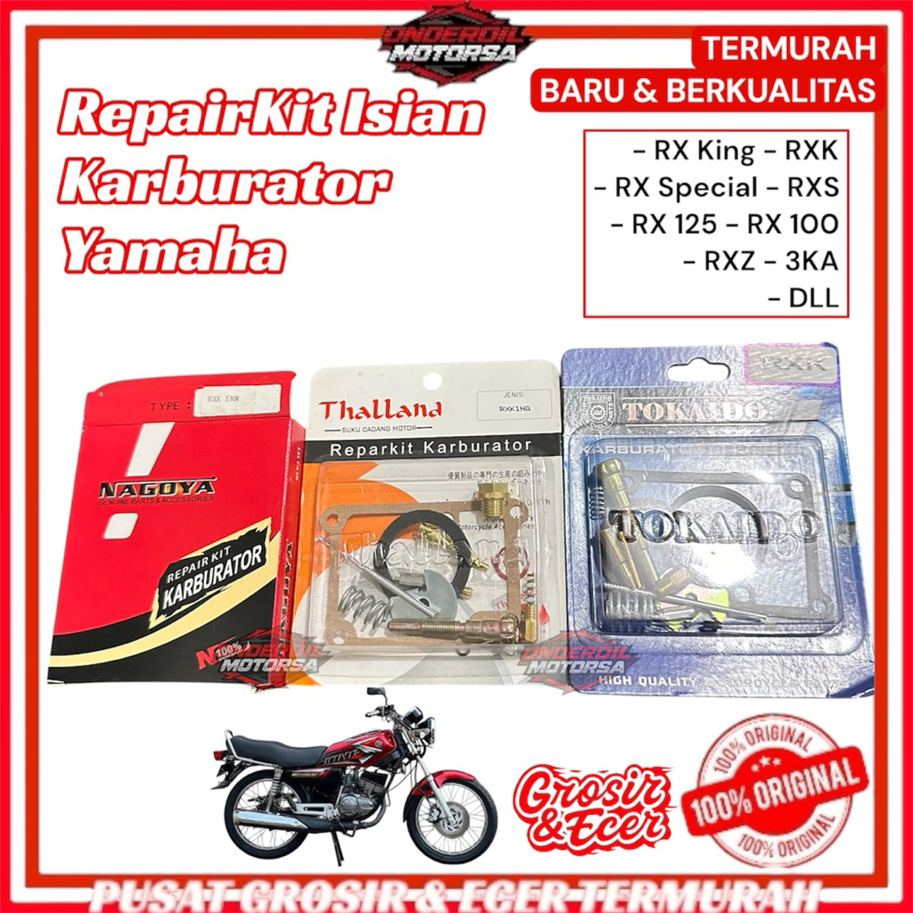 REPAIRKIT CARBURATOR KARBURATOR MOTOR YAMAHA RX King Special 125 100 RXZ RXK RXS 3KA REPARKIT REPAIR