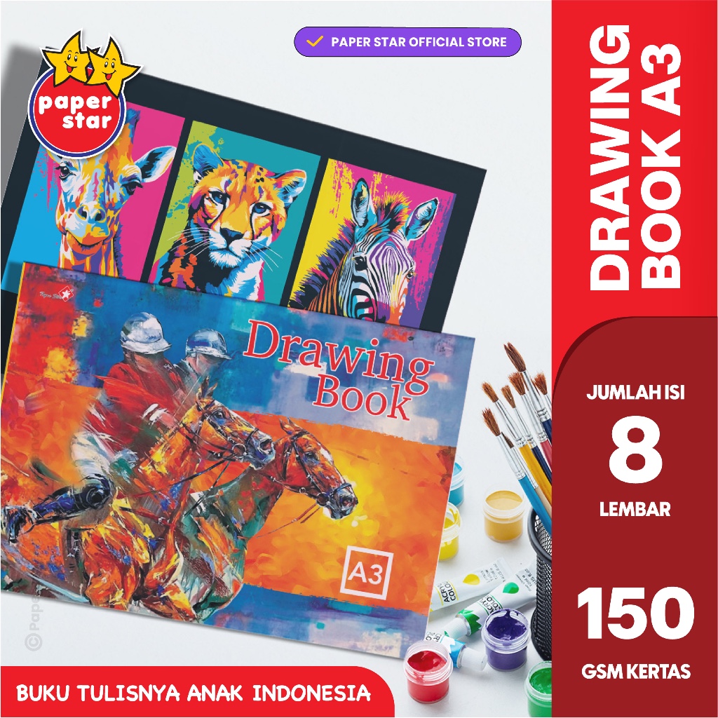 

Buku Gambar A3 / Drawing Book A3 Paperstar Isi 10 / 1 Pack