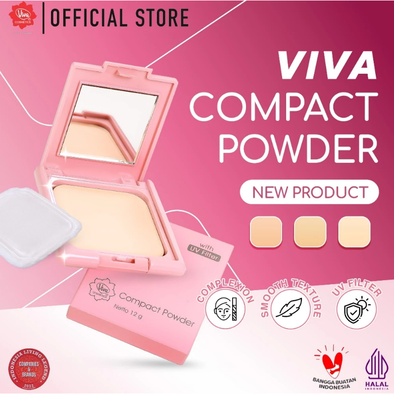 Viva Compact Powder Pink 12gr