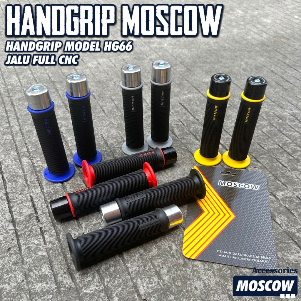 Grip handgrip bulu model HG66 plus Bandul Stang Jalu Full CNC IMPORT WARNA UNIVERSAL MOTOR HANDFAT S