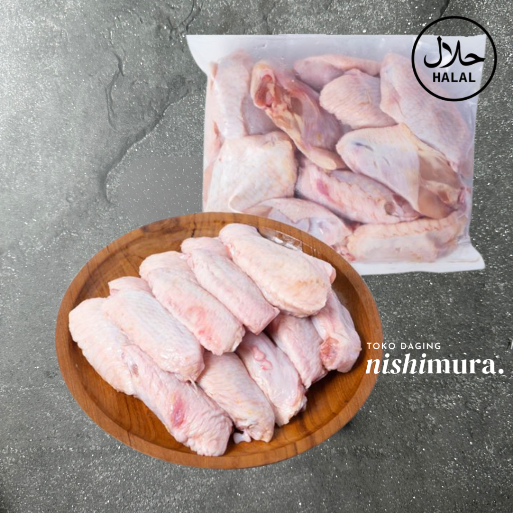 

Middle Wings Sayap Ayam / Chicken Wing Wingette Flat - Hanya Bagian Midle - Nishimurashop Nishimura