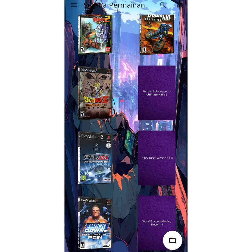 memory card isi game PS 2 KHUSU HP ANDROID