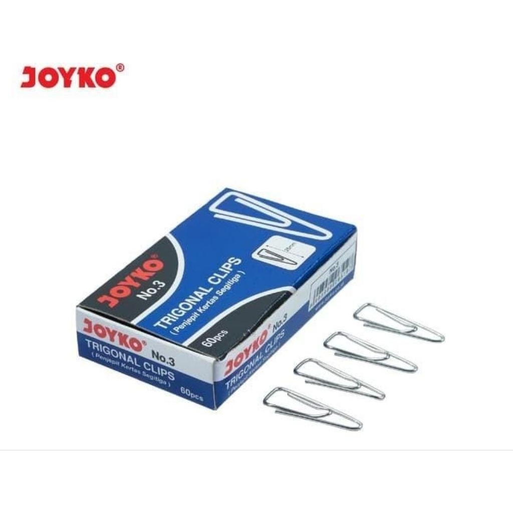 

PAPER CLIP NO. 3 JOYKO / TRIGONAL CLIP / PENJEPIT KERTAS