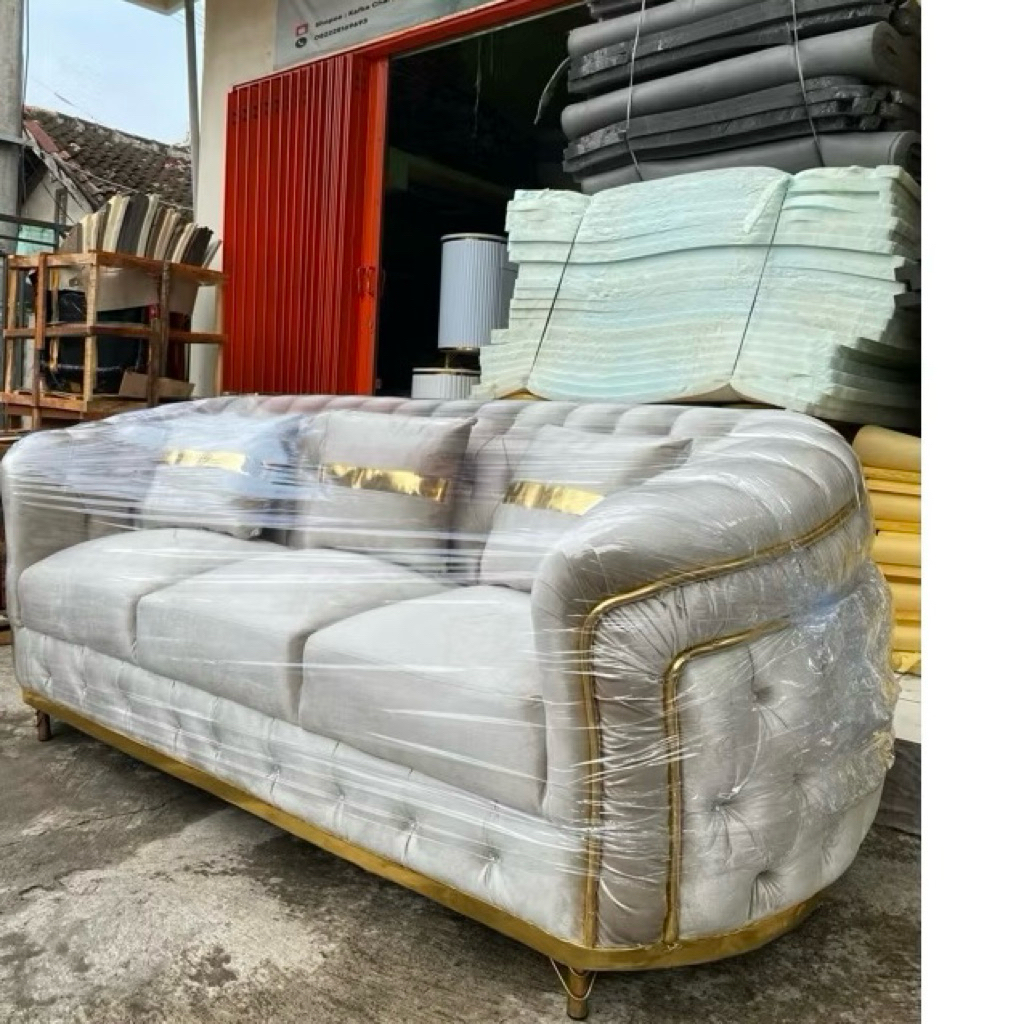 Sofa 3 Seater Turki / Maroko Minimalis Mewah