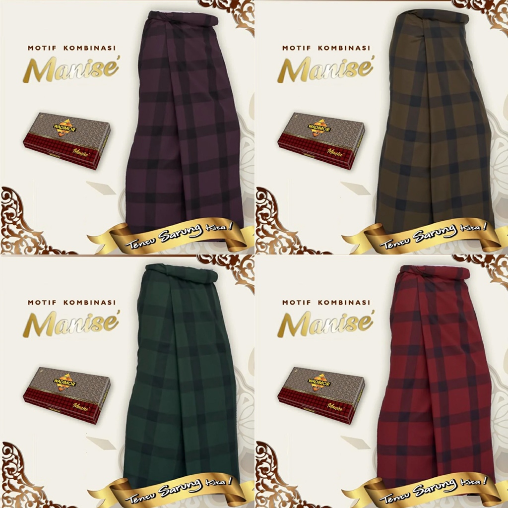 Wadimor Sarung Tenun Motif Manise Kotak || Sarung Tenun Dewasa