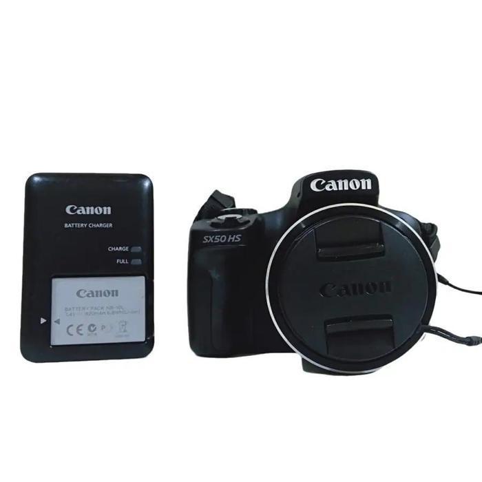 Canon Sx50 Hs 12 Megapixels Full Hd Warna hitam