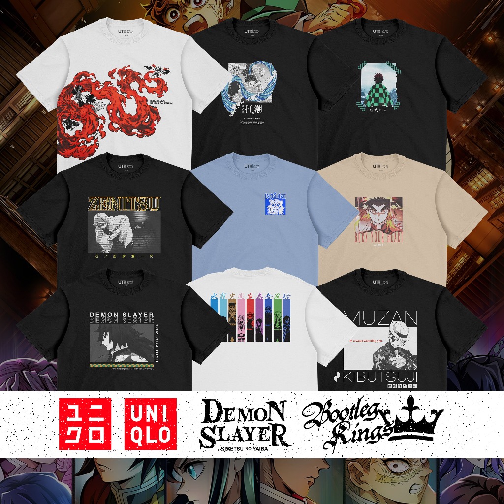 [HOT] UNIQLO X DEMON SLAYER : INFINITY CASTLE 2025 GRAPHIC T-SHIRT | 24s COTTON COMBED ASLI MATERIAL