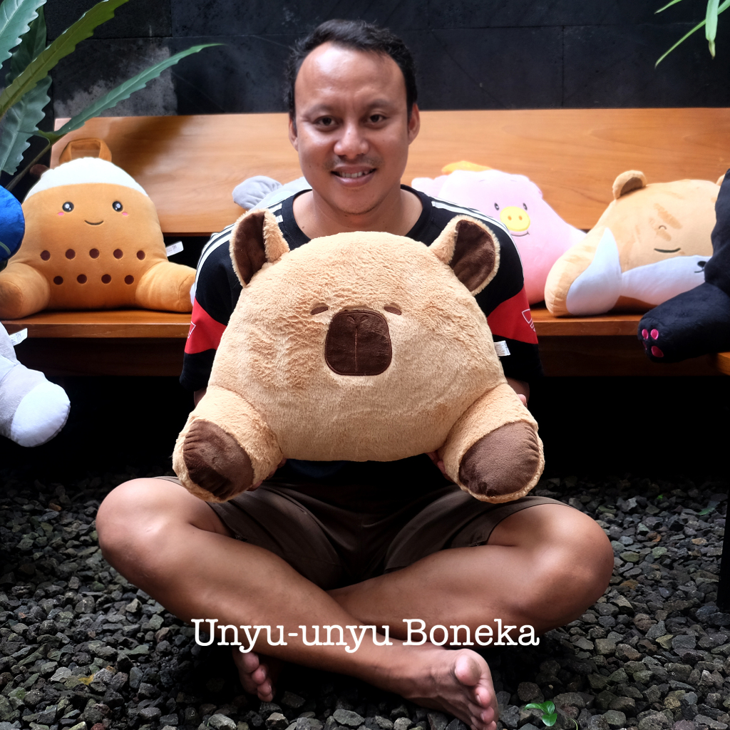 bantal Boneka Capibara bantal sandaran kursi boneka babi pillow ibu hamil bantal mobil bantal ibu ha