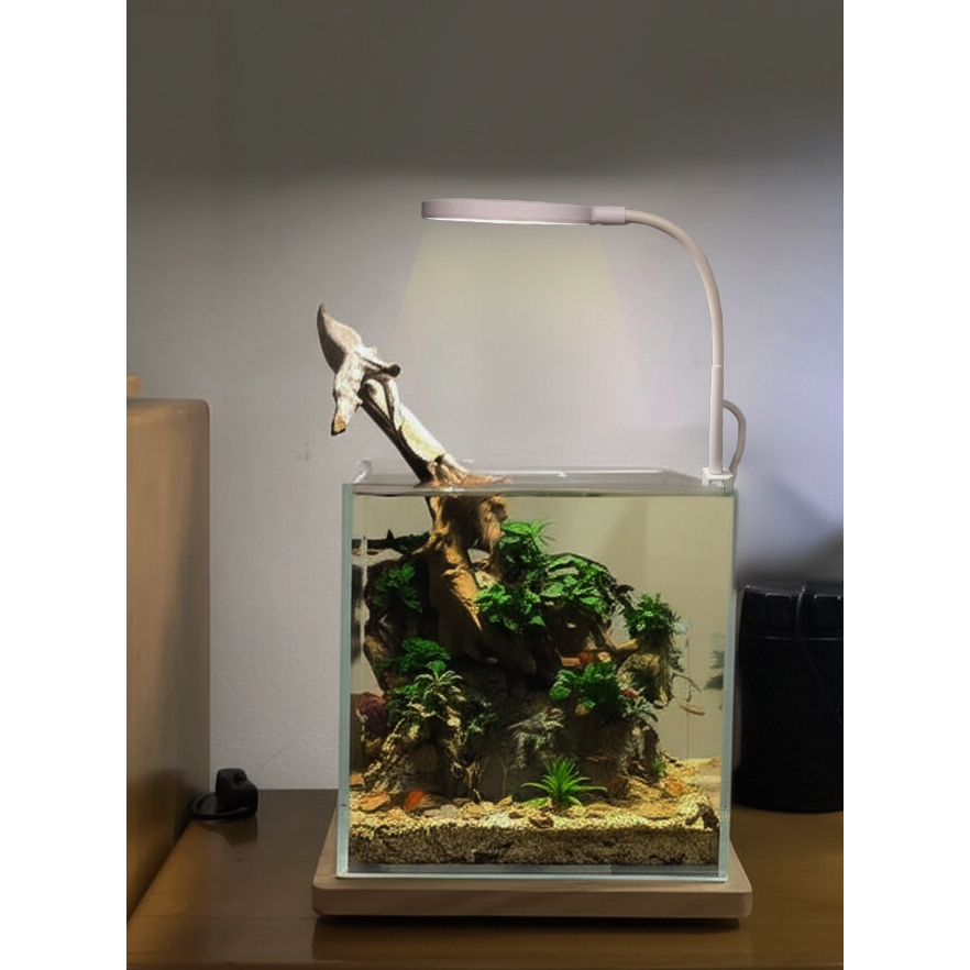 Lampu Aquarium USB Fleksibel 5 Volt Lampu Ikan Hias Ikan Cupang Ikan Guppy Ikan Channa Lampu Soliter