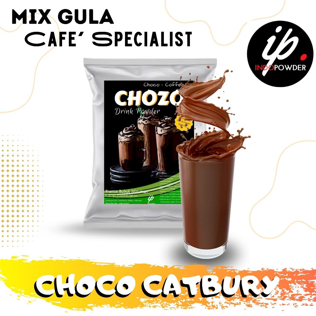 

Indopowder - Bubuk COKLAT / CHOCO CATBURY 1Kg Untuk Cafe, Waralaba, Resto dan Usaha Minuman Kekinian