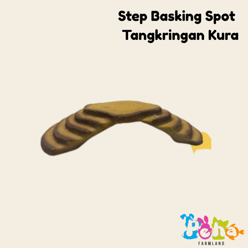 Step Basking Spot Tangkringan Kura Air Kadal Tempat Jemur Kura Reptil - M