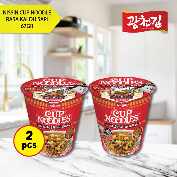 

Mie Instant Nissin Cup Noodles Kaldu Ala Jepang 67GR 2PCS Rasa Sapi / Ayam