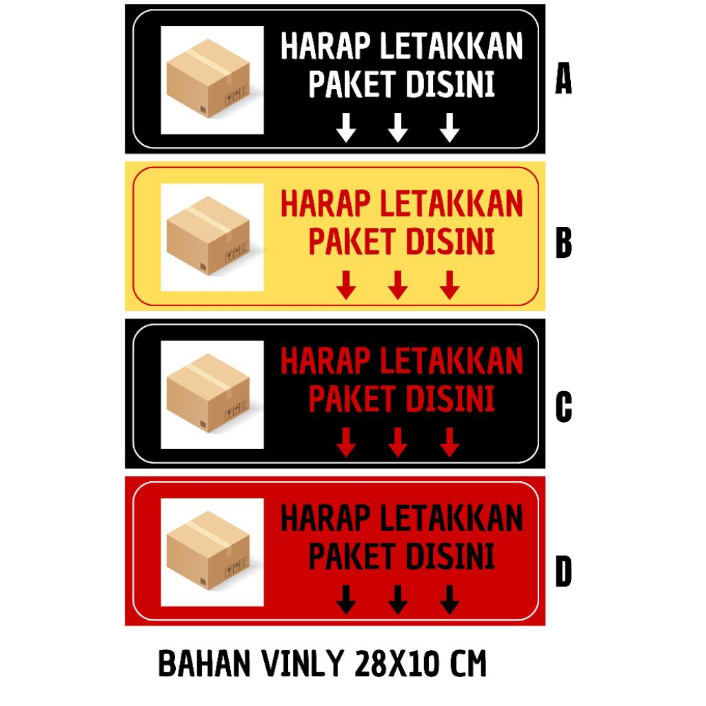

Stiker Paket / Sticker paket datang / Sticker peletakan paket / Sticker untuk paket