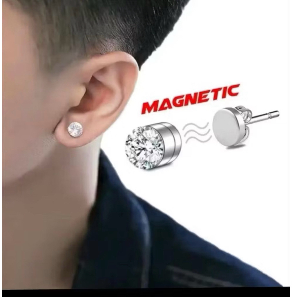 ACC Anting Magnet Permata Anting Permata Magnet Anting Pria Magnet Anting Magnet Pria