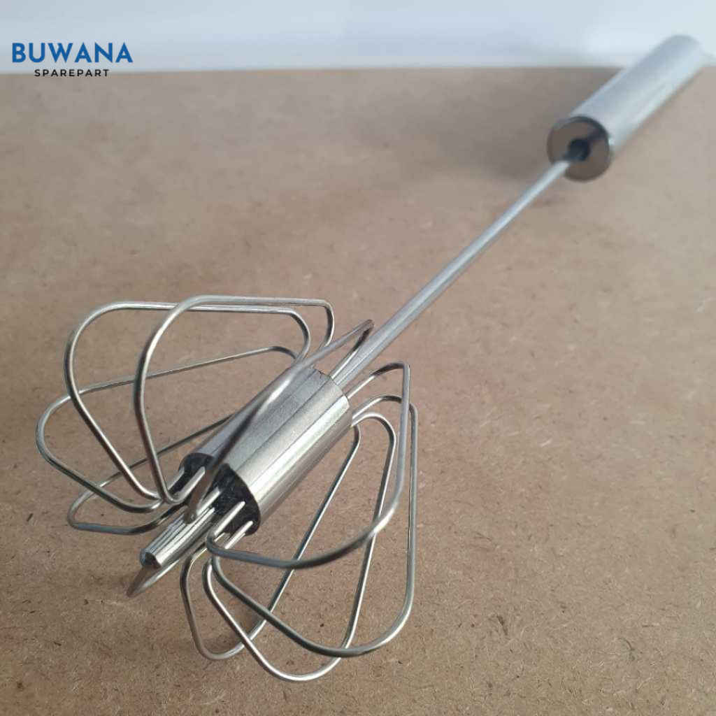 Pengocok Telur Kocokan Telor Manual Stainless Spiral Tebal Hand Mixer Egg Whisk Adonan Kue Stainles 