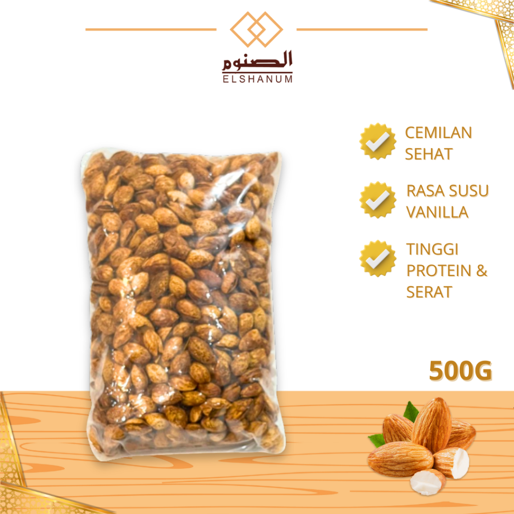 

KACANG ALMOND ROASTED 500gr KACANG ARAB ALMOND Kacang Almond Manis OLEH OLEH HAJI DAN UMROH