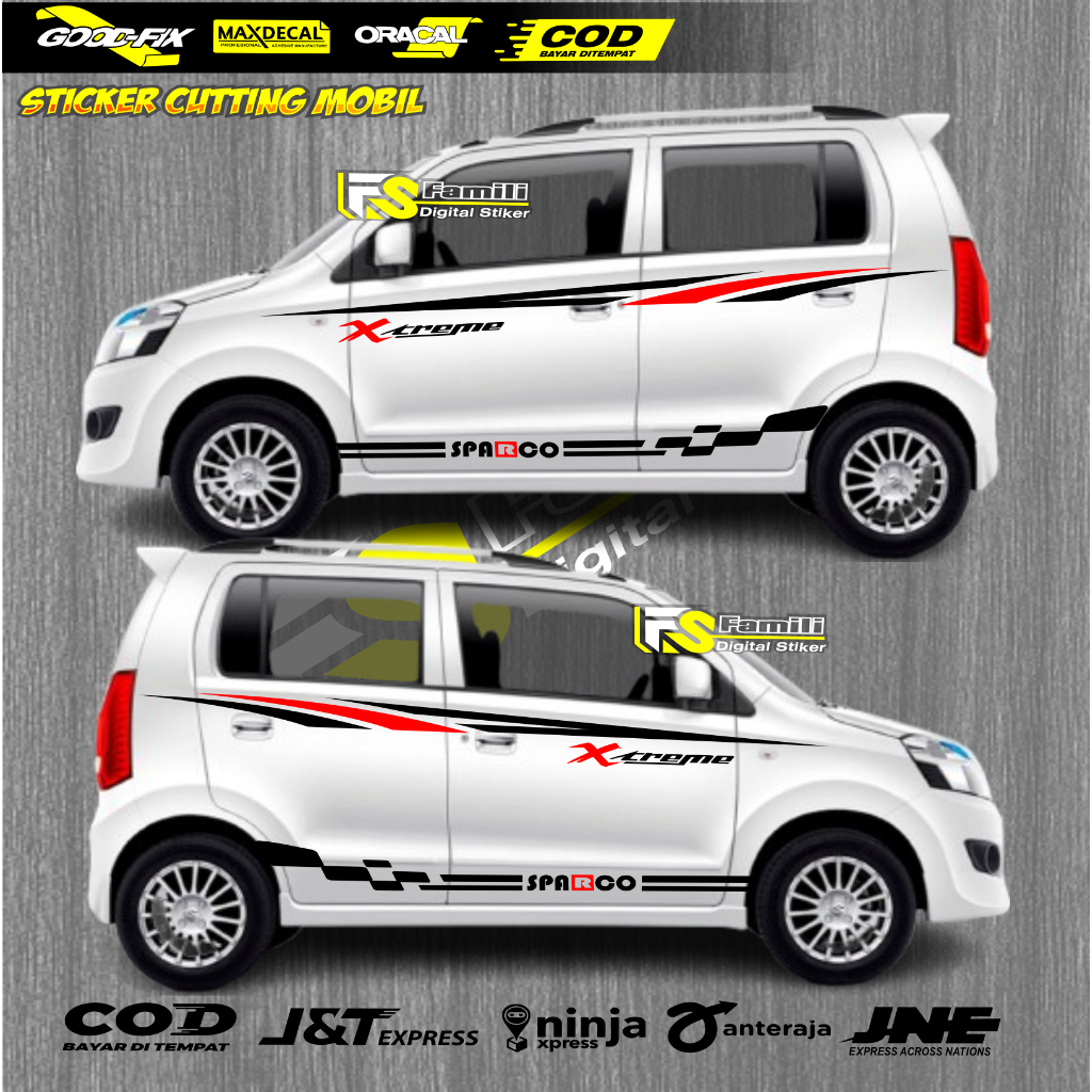 (COD) Sticker Mobil Karimun Wagon R Stiker Body Mobil Karimun Stiker Mobil Suzuki Wagon R Terlaris