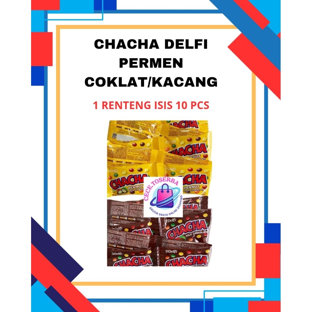 

Chacha Permen Coklat/ Kacang Renteng isi 10 pcs