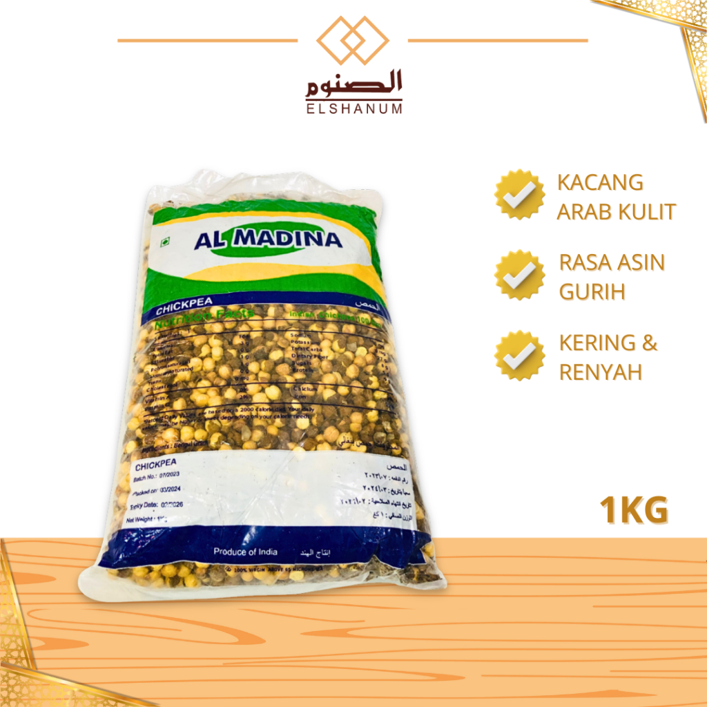 

Kacang Arab Kulit Gurih dan Renyah 500g / Arab / Kacang Al Madina / Kacang Panggang oleh oleh haji
