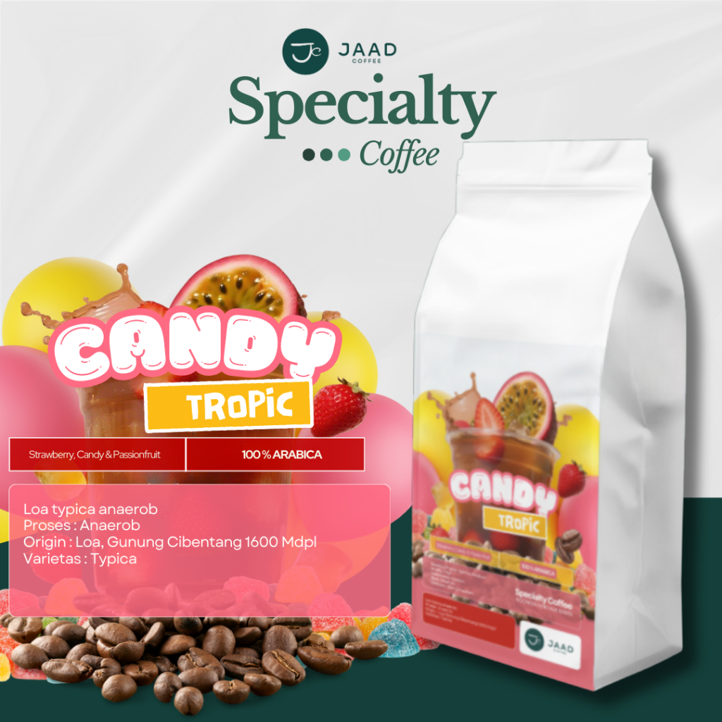

Candy Tropic 1 kg - Indonesia Heritage Series Coffee Blend Premium Lokal - Kopi Bubuk Fresh Roasted