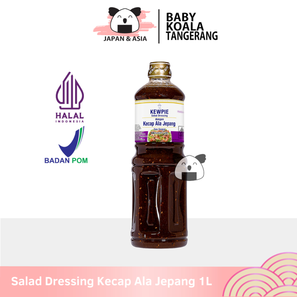 

KEWPIE Salad Dressing Soy Sauce 1 liter │ Saus Salad Kecap Ala Jepang │ Japan Soy Sauce -BKT