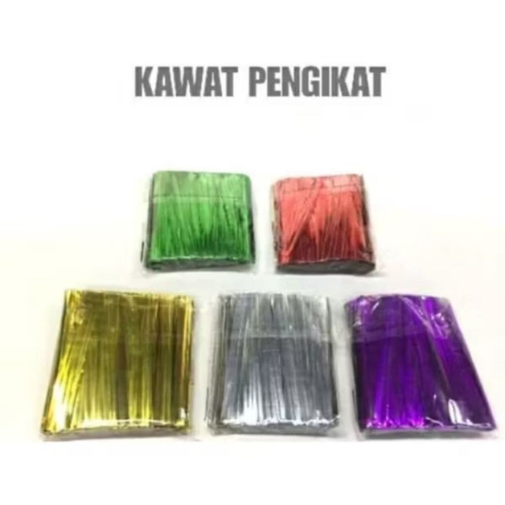 

Kawat Pengikat 8cm ( +-700 pcs) Pengikat Lolipop/Bingkisan / Roti