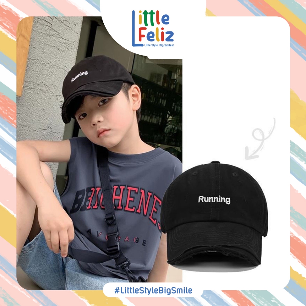 littlefeliz TA22 Topi Anak Baseball Korean Style Keren Trendy Cakep Cewek Cowok