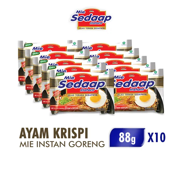

SEDAAP MIE INSTAN GORENG AYAM KRISPI ISI 10 PCS