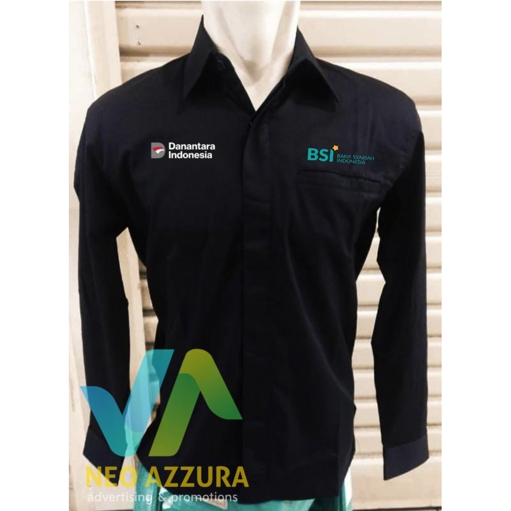 Kemeja seragam kerja DANANTARA  BANK BSI  pria/wanita lengan panjang | polos & formal