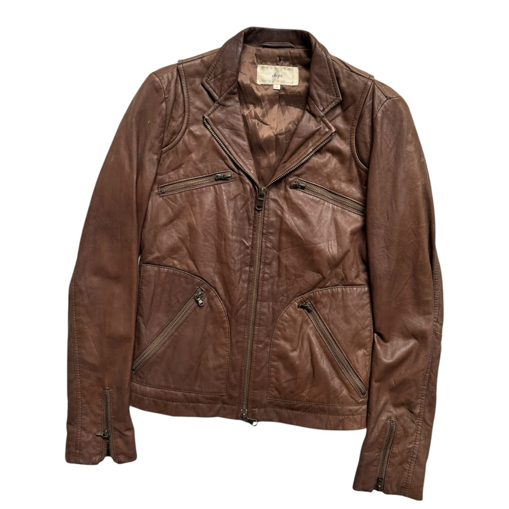 Ships Woman Leather Jacket - size S