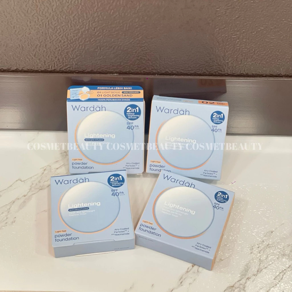 Wardah Refill Lightening Powder Foundation Light Feel | Bedak Padat/Two/Compact/TWC/Alas Bedak