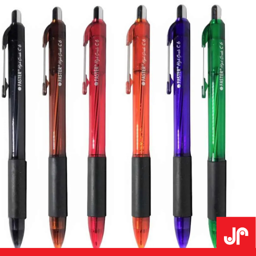

FASTER BALLPOINT C6 0.7MM / PULPEN SEMI GEL FASTER 1 PCS TINTA HITAM / PULPEN FASTER C6 HARGA SATUAN