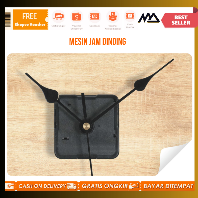 Mesin Jam Dinding / Mesin Jam Quartz / Mesin Jam Dinding DIY Replacement Silent Quartz Heart Needle