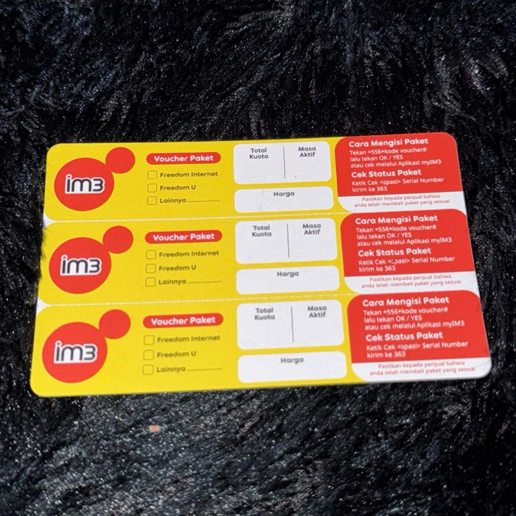 Voucher Kosong Indosat IM3