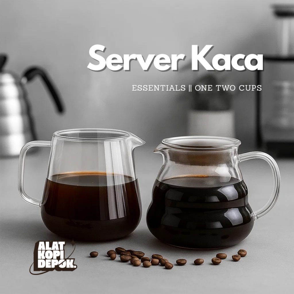 One Two Cups Coffee Server V60 Drip Kettle Teko Kopi Barista