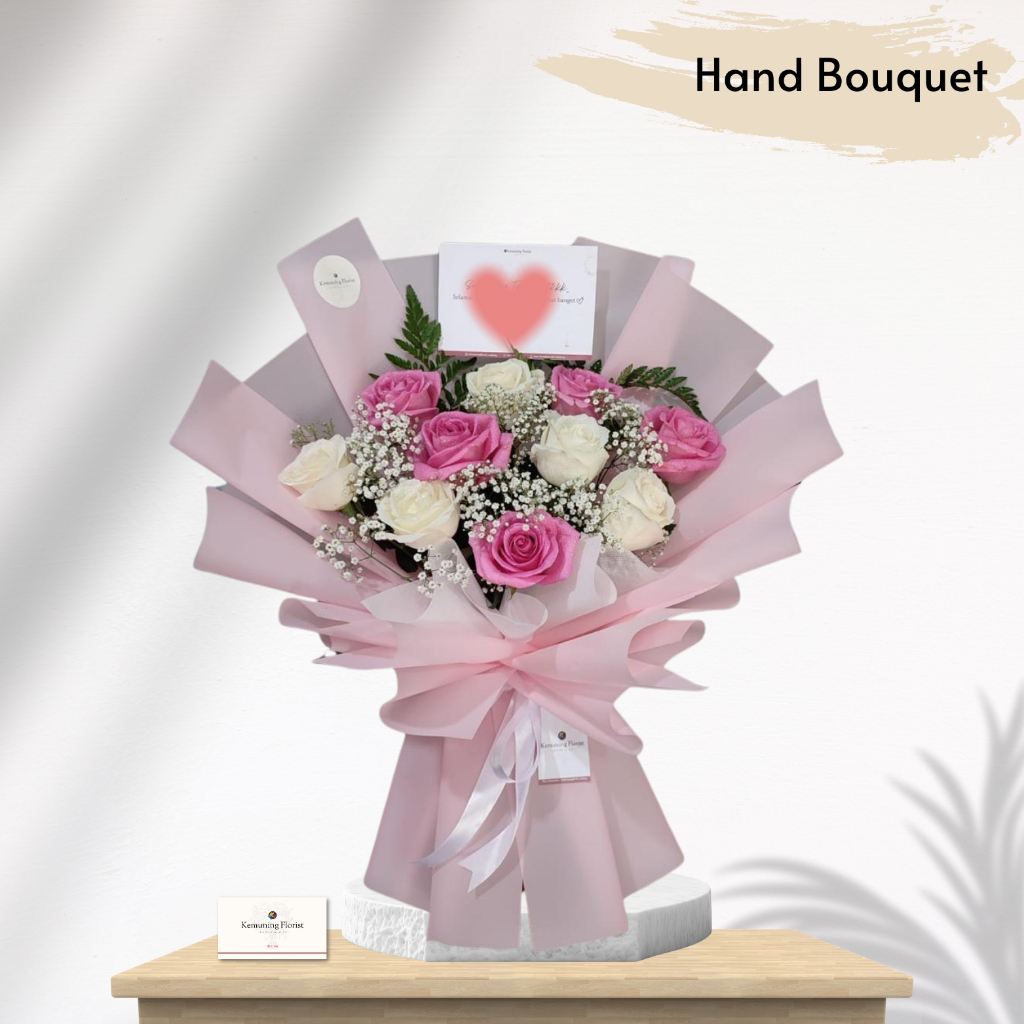 Hand buket malang / bunga tangan malang/ fresh flower/ bunga segar malang