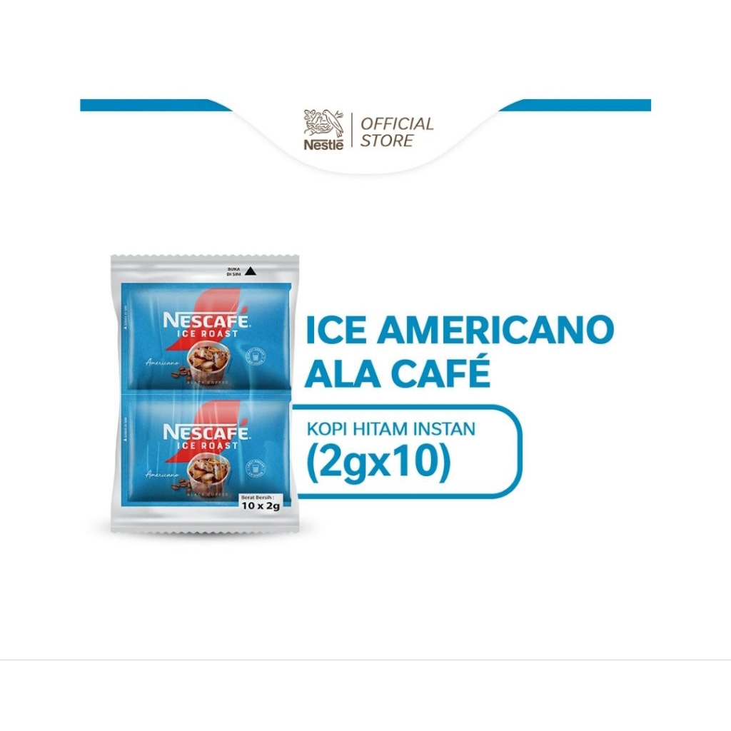

Nescafe Ice Roast Kopi Instan Americano Bag 10 x 2 g